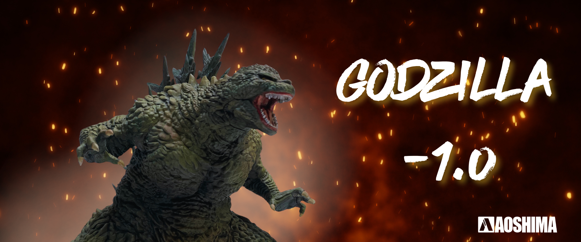 Godzilla Strikes! Highlighting the new Godzilla-1.0 model kit from Aoshima